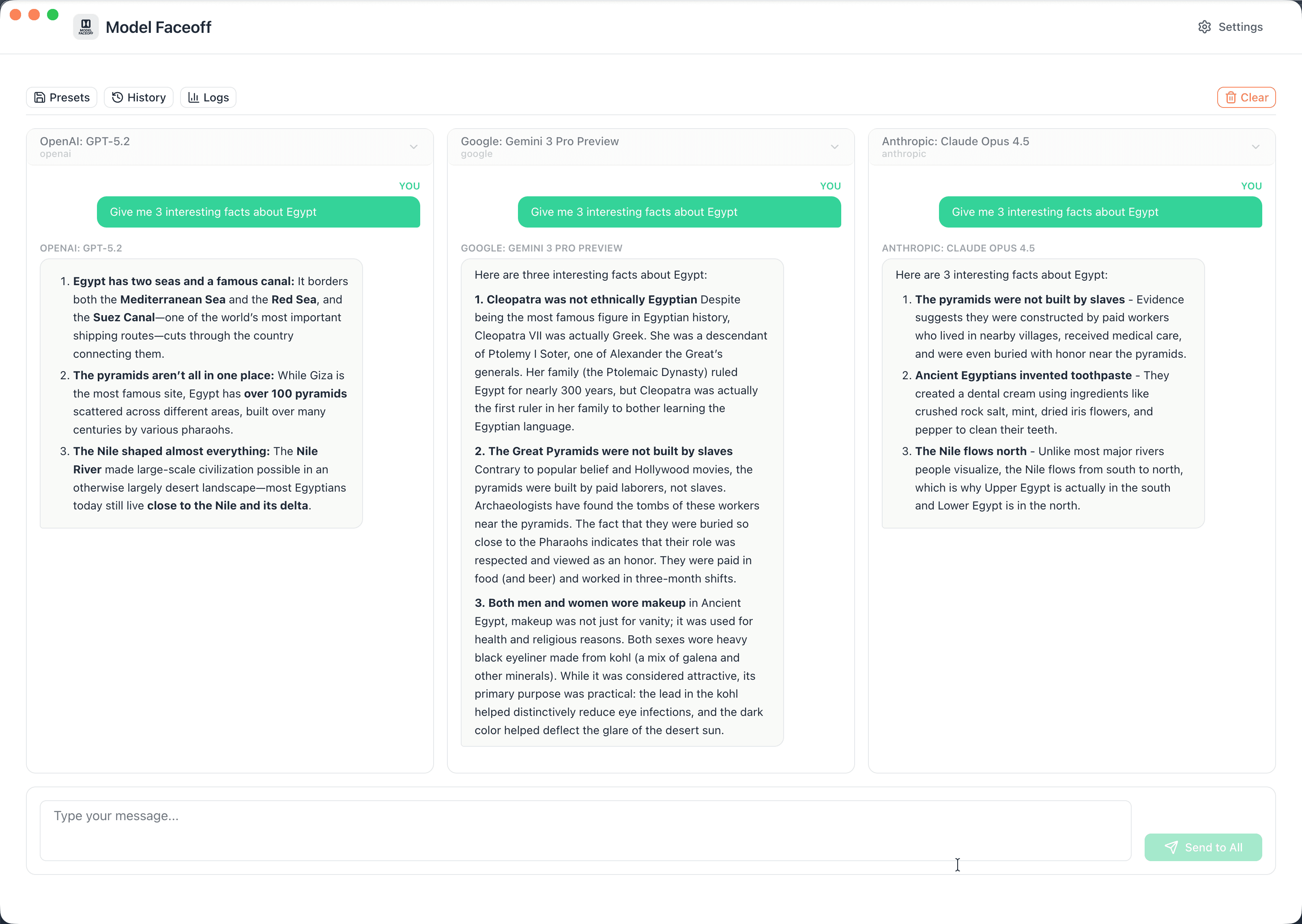 Side-by-Side Comparison